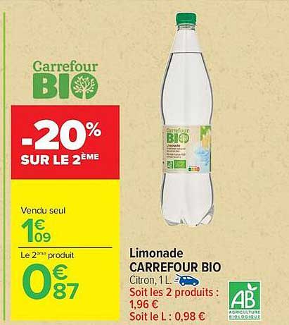 Carrefour BIO Limonade