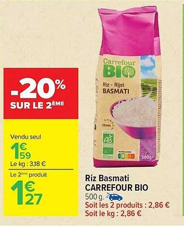 Carrefour Bio Riz Basmati