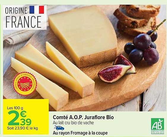 Comté A.O.P. Juraflore Bio