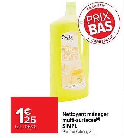 Nettoyant ménager multi-surfaces SIMPLI
