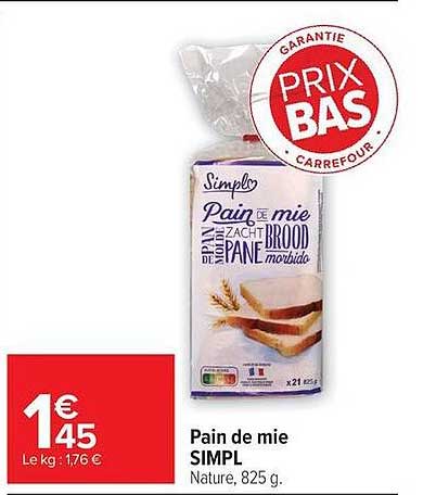 Pain de mie SIMPL