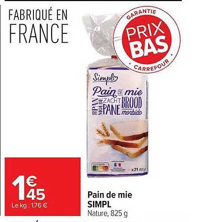 Pain de mie SIMPL