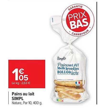 Pains au lait SIMPL