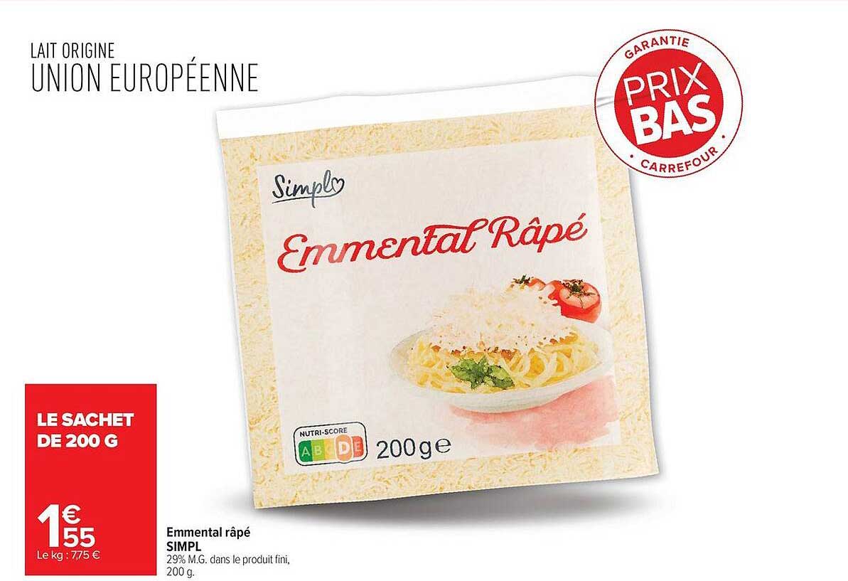 Simpl Emmental Râpé
