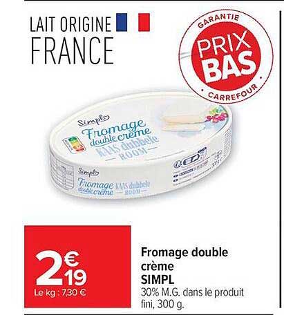 Simpl Fromage double crème