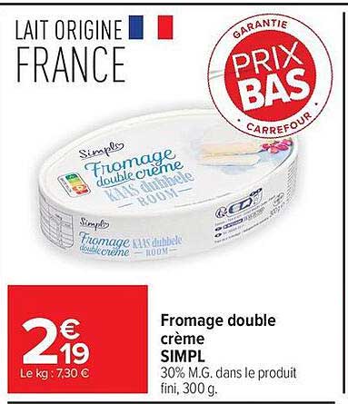 Simpl Fromage double crème
