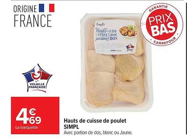 SIMPL Hauts de cuisse de poulet