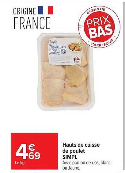 SIMPL Hauts de cuisse de poulet