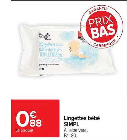 Simpl Lingettes bébé