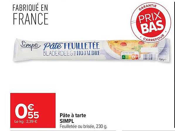 SIMPL Pâte feuilletée