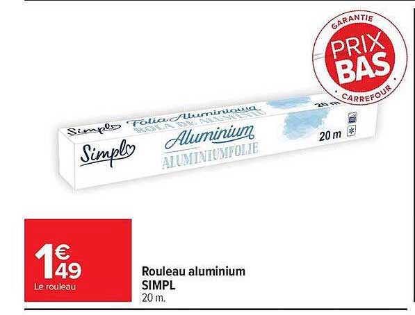 SIMPL Rouleau aluminium