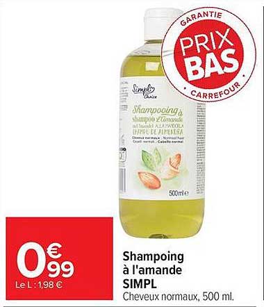 Simple Chérie Shampoing à l'amande