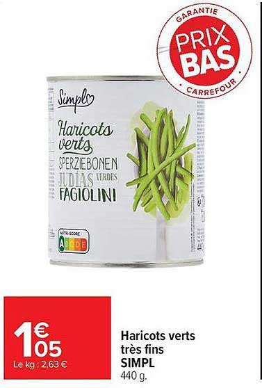Simplo Haricots verts
