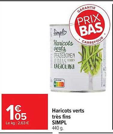 Simply Haricots verts