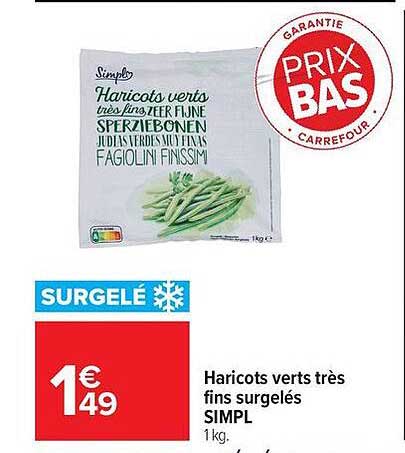 Simply Haricots verts très fins