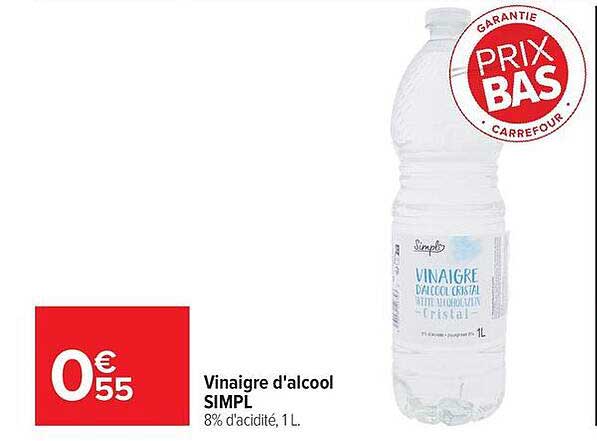 Vinaigre d'alcool SIMPL