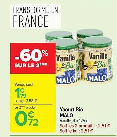 Yaourt Bio MALO