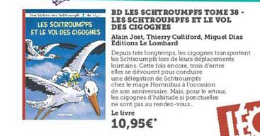bd les schtroumpfs tome 38 les schtroumpfs et le vol des cigognes