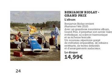 benjamin biolay grand prix l'album
