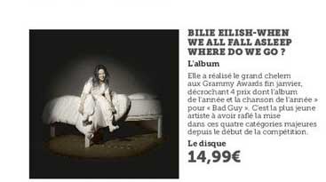 bilie eilish when we all fall asleep where do we go ? l'album