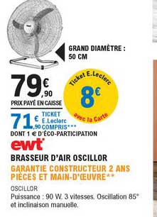brasseur d'air oscillor ewt