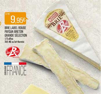 brie label rouge paysan breton grande sélection
