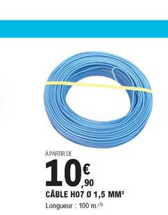 câble h07 1.5 mm2