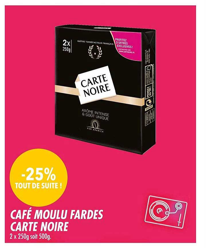 Café Moulu Fardes Carte Noire