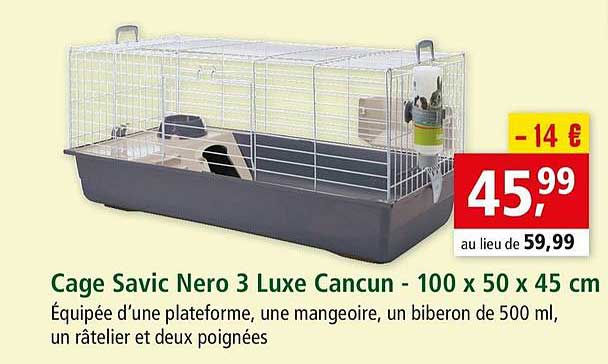 cage savic nero 3 luxe cancun 100 x 50 x 45 cm