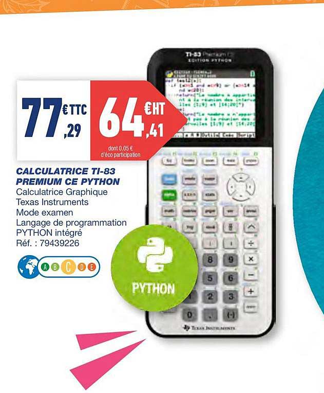 Calculatrice Ti 83 Premium Ce Python