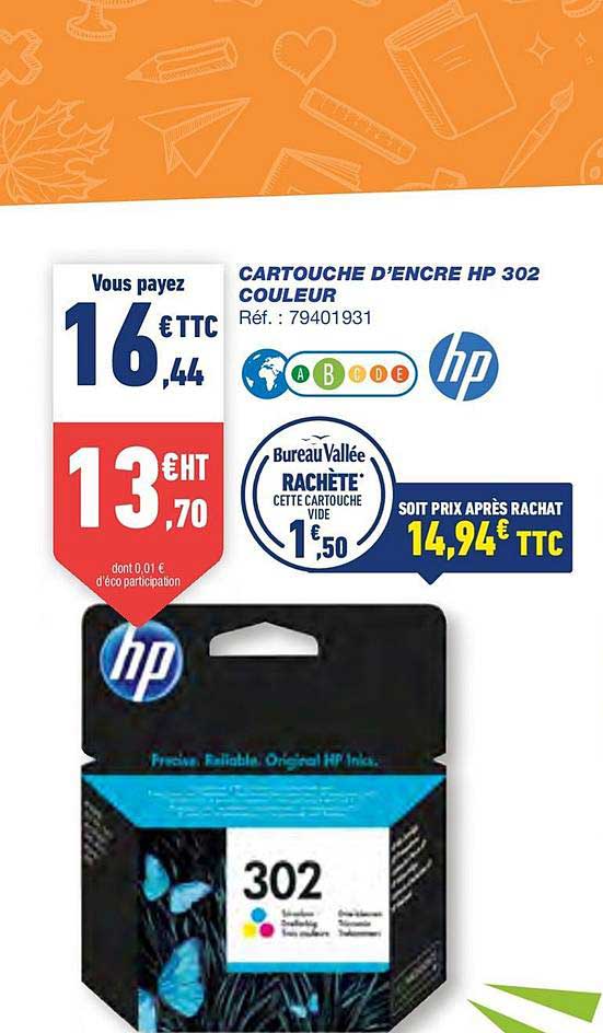 cartouche d'encre hp 302 couleur