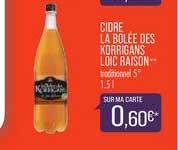 Cidre La bolée Des Korrigans Loic Raison
