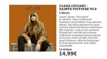 clara luciani saint victoire v3.0 l'album