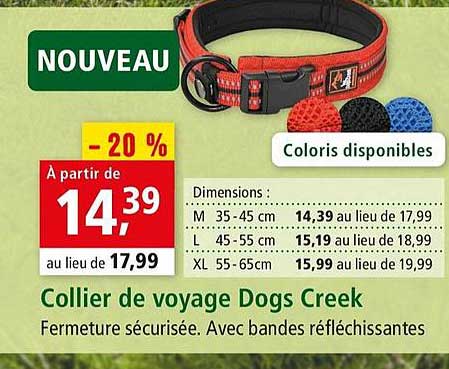 collier de voyage dogs creek