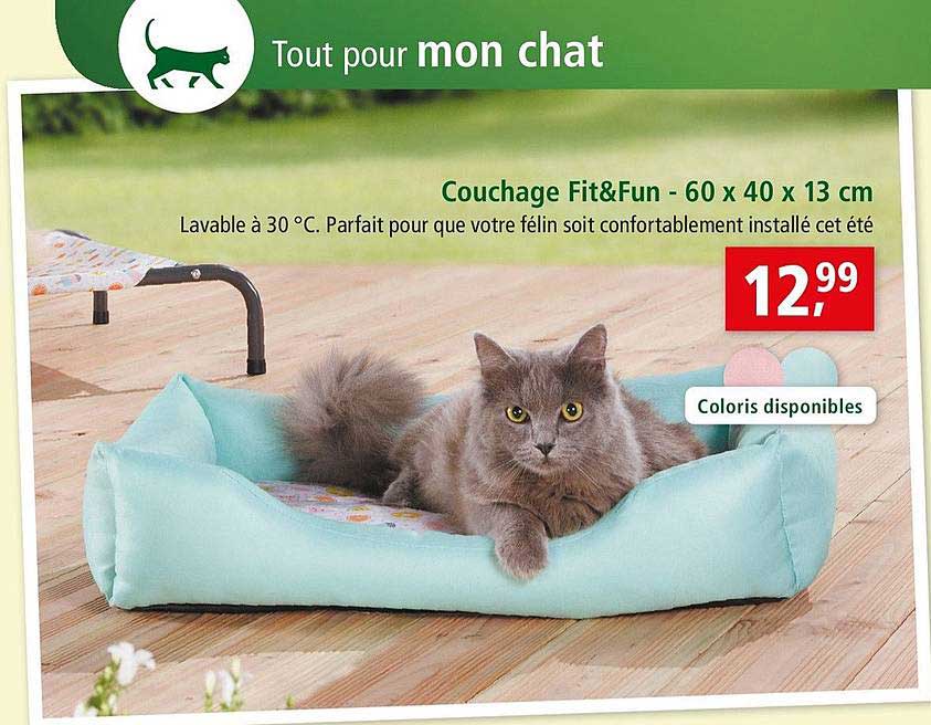 couchage fit&fun 60 x 40 x 13 cm