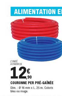 couronne per pré gaînée