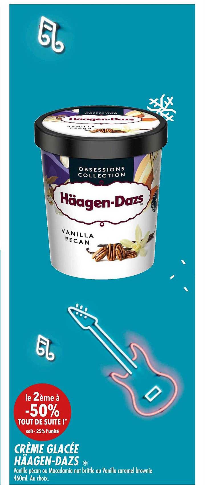 crème glacée häagen dazs le 2ème à -50%