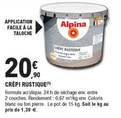 Crépi Rustique Alpina