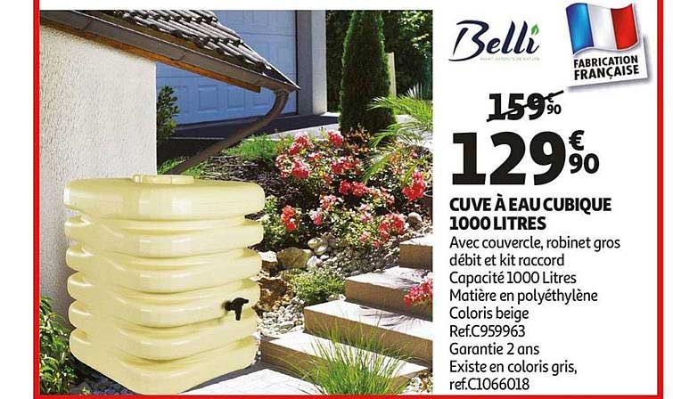 cuve à eau cubique 1000 litres