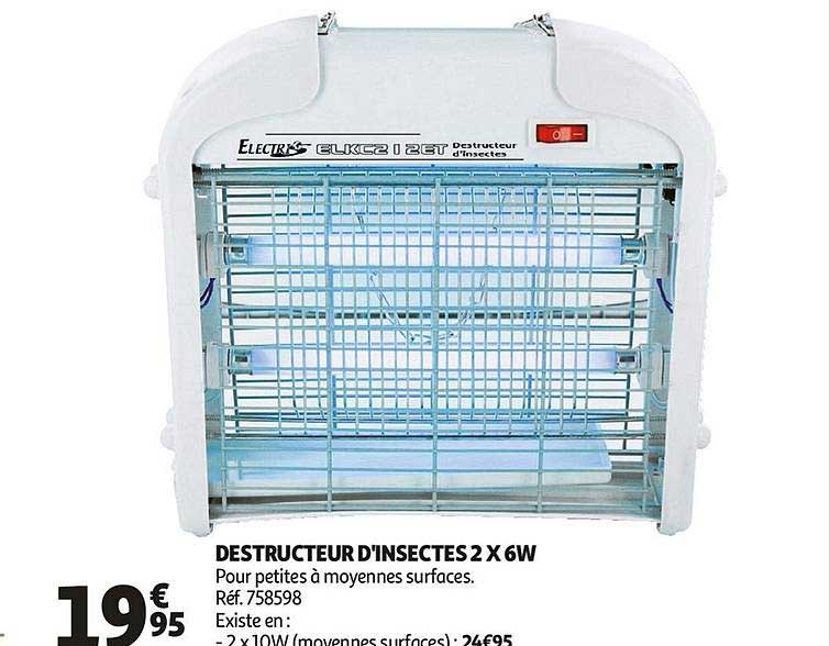 destructeur d'insectes 2x6w