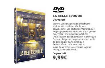 dvd la belle époque universal