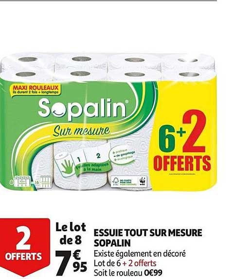 essuie tout sur mesure sopalin