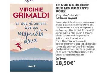 et que ne durent que les moments doux virginie grimaldi