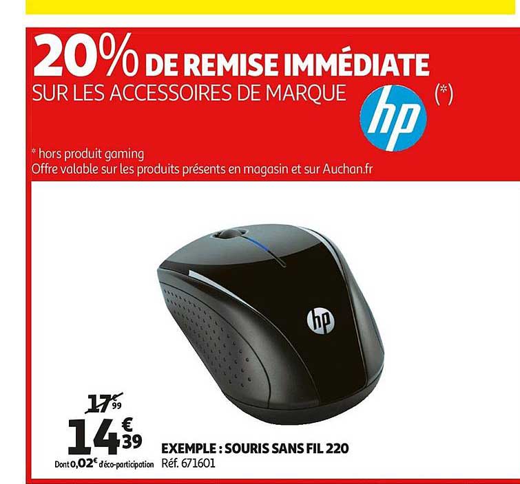 exemple souris sans fil 220