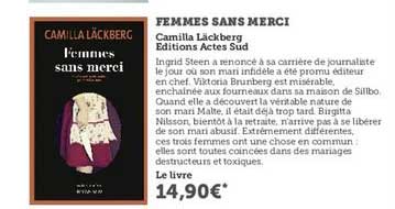 femmes sans merci camilla läckberg