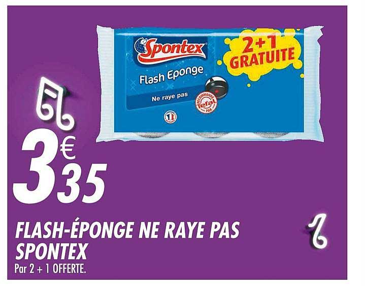 flash éponge ne raye pas spontex