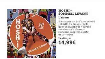 hoshi sommeil levant l'album
