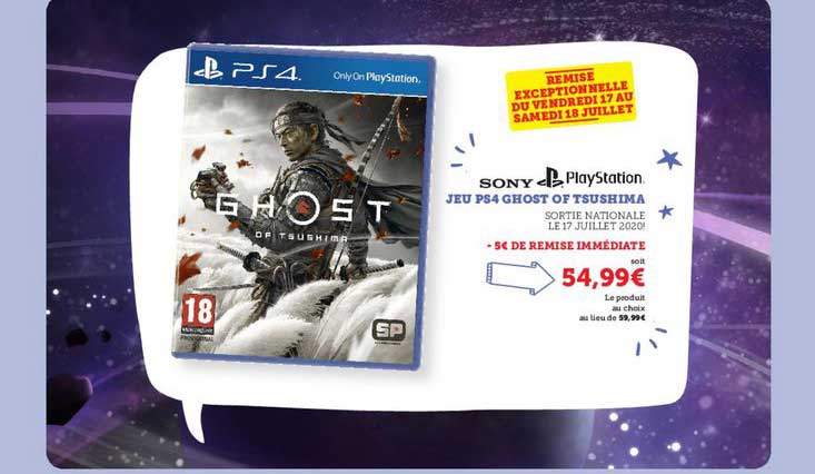 jeu ps4 ghost of tsushima sony playstation
