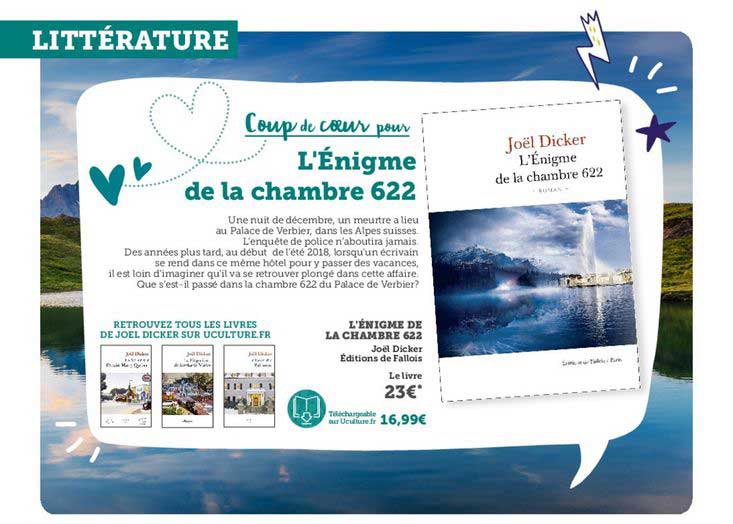 l'énigme de la chambre 622 joël dicker