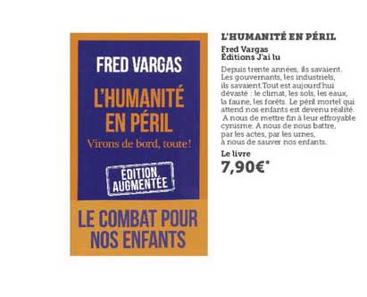 l'humanité en péril fred vargas